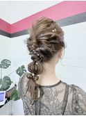 編みおろし★フィッシュボーンアレンジ