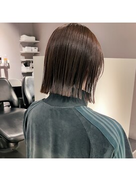 ヘアーエスクールシーユー 枚方T-SITE店(hair S.COEUR×Cu) ヘイリーボブ/切りっぱなしボブ/大阪美容室/枚方美容室