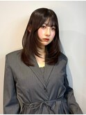 ミディアムレイヤーカット_メルティカラー似合わせカット