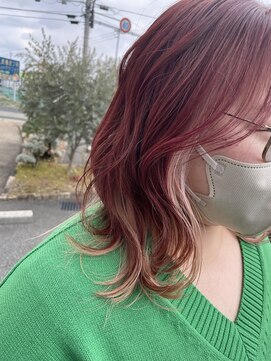 トップヘアー 本店(TOP HAIR) レッドカラー/インナーカラー/20代30代40代/倉敷