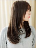 姫カットレイヤーロング黒髪カーキアッシュTc1浦和20代30代40代