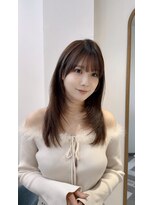 ロンドアベニール 北千住(Lond avenir)&nbsp;ミニウルフレイヤーカット顔周り前髪韓国ミディアムロング北千住