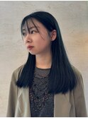 ブリーチなしブルーカラー