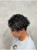 波巻きパーマ
