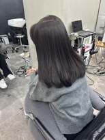 ファビ 渋谷(Fab)&nbsp;くびれヘア/暗めカラー/アプリコットオレンジ/縮毛矯正