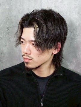 ヒロギンザ 銀座一丁目店(HIRO GINZA) 【フェイスフレーミング】センターパート×ニュアンスウルフ