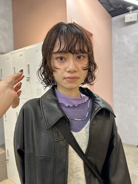 アマーク(a mark) 【能田花音】一癖なbob perm