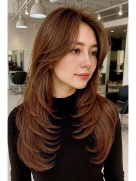 リコヘアー(LiCO HAIR) 那覇/イメチェン/ピンクベージュ/アンブレラカラー/前髪