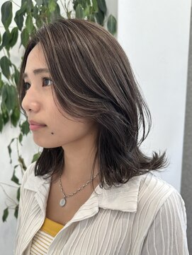 ガーデンタチカワネクスト(garden tachikawa next) 細めコントラストハイライトかきあげレイヤーグレージュ30代