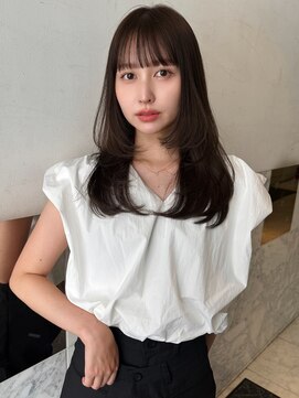 アクシス 栄店(`AXIS) 馬渕ミルクティーブロンド/ダークブルー/デジタルパーマ/栄
