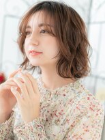 プリモカ 綾瀬(primoC) 綾瀬/髪質改善/ベージュピンク×ハッシュカット×ゆるふわボブe