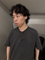 ワビ(wabi)&nbsp;色気メンズミディアムパーマ