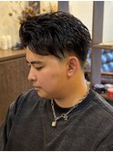 毛束アップバング