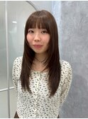 韓国風　髪質改善カラー　顔まわり　レイヤー　ミディアム　艶髪