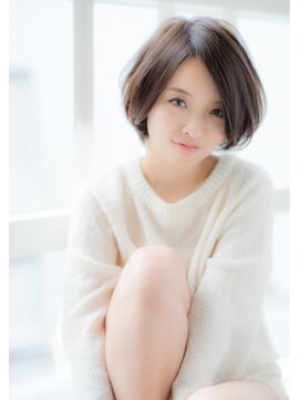 リュドール 栄(Rue D’or) 黒髪暗髪ナチュラルショート大人フェミニンニテ愛され by水谷