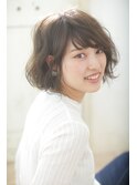 切りっぱなし【ゆるふわ×ヴェールウェーブ 】 透明感ボブディ