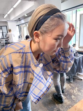 ヴェルダ 池袋店(verda) ホワイトベージュとカチューシャ＊fukuda