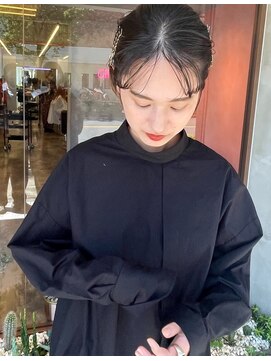 クリーム(CREAM) シースルーバング&ピンアレンジ