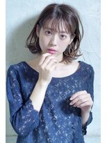 クシュ 所沢東口店(kusyu...)&nbsp;ミディアム×スモーキーグレージュ×ネイビーアッシュ×所沢