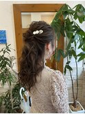 【目黒不動前】結婚式ヘアセット・ハーフアップ