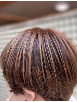 グービー(goovy) ショートバレイヤージュ