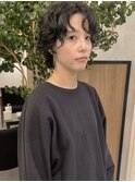 ウルフパーマ/ショートヘア/ウェーブパーマ/20代30代40代/銀座