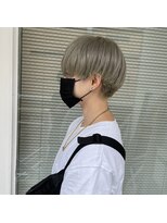 ミント(mint)&nbsp;メンズライクショート/ショート/ブリーチカラー/ミント