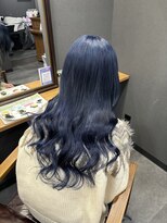 ボアップ(boappu)&nbsp;#ブルーカラー#ロングヘア#エクステ#ブルー#プルシール