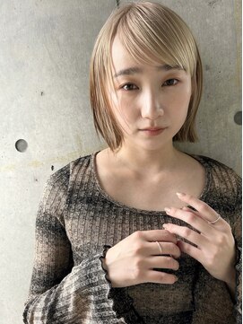 ディジョン(Dijon) 韓国顔まわりレイヤーカットグレージュオリーブベージュブラウン