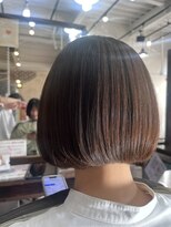 ビューティアンドスパ ガガ(GAGA)&nbsp;シンプルボブスタイル　丸みのある定番ボブ　施術例　藤枝