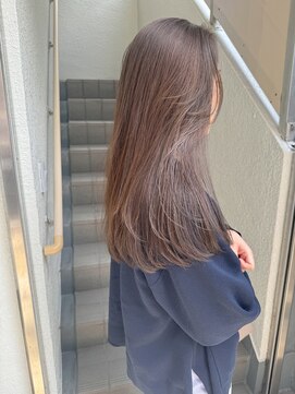 ローレンジウ(LOREN JU) 透明感髪質改善ベージュダブルカラーミルクティーグレージュ