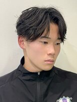 ビューエヒメ(VIEW EHIME)&nbsp;韓国風センターパートシースルーバングメンズ透明感カラー