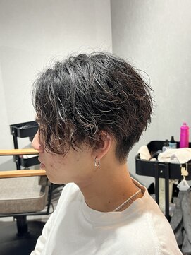 スウェル 柏店(Swell) センターパート×緩めスパイラルパーマ [#柏 #メンズサロン]