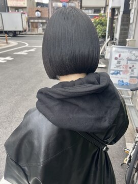 アルコイリスバイドールヘアー(ARCOIRIS by Dollhair) 切りっぱなしボブ酸性ストレートタッセルボブ艶髪絹髪都島