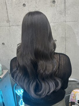 インク 渋谷(INK.) シルバーグレーグラデーション