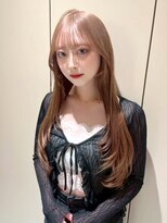 エンター 天神店(ENTER)&nbsp;髪質改善/レイヤーカット/顔周り/ミルクティーベージュ