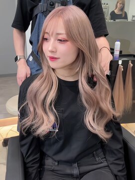 ラピステン 福岡天神 大名店(Lapis) ミルクティー/ベージュ/ダブルカラー/エクステ/髪質改善