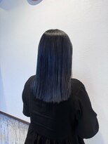 ゴデーレ(GODERE)&nbsp;透明感アッシュブルーダブルカラーニュアンスカラーストレート