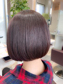 ブレスバイファースト 富谷店(Breath by first) ピンクベージュボブ