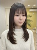 大人レイヤーカット/ハッシュカット/前髪あり/20代30代
