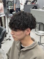 オーバルバイアピッシュ(OVARL by apish)&nbsp;波巻きパーマメンズパーマ/メンズスパイラルマッシュ