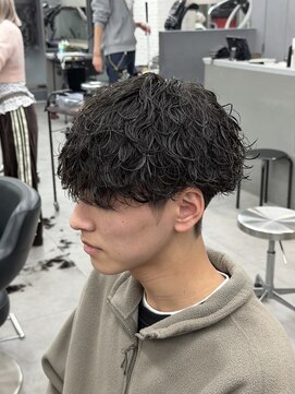 オーバルバイアピッシュ(OVARL by apish) 波巻きパーマメンズパーマ/メンズスパイラルマッシュ