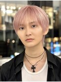 メンズシースルーラウンドマッシュマッシュ
