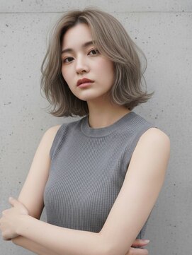 ヘアサロンM 新宿 くびれ/レイヤーカット/切りっぱなしボブ/新宿/顔まわり/前髪