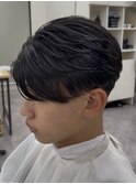 センターパート/ニュアンスパーマ/毛流れセンターパート
