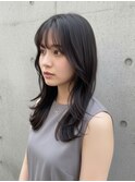 レイヤーカット/オリーブカラー/大宮/顔まわり/透明感/学割