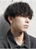 仙台シャドウパーマ波巻きスパイラルパーマ刈り上げマッシュ30代