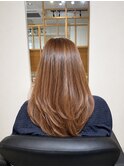 ［レイヤーカット＋オレンジベージュ＋30代＋千葉駅］