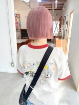 オー(OOO) ベビーピンク×ぷつっとボブ◯
