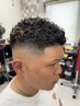 カット+極道パーマ+シェービング¥9500